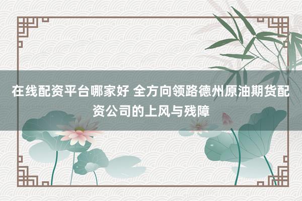 在线配资平台哪家好 全方向领路德州原油期货配资公司的上风与残障
